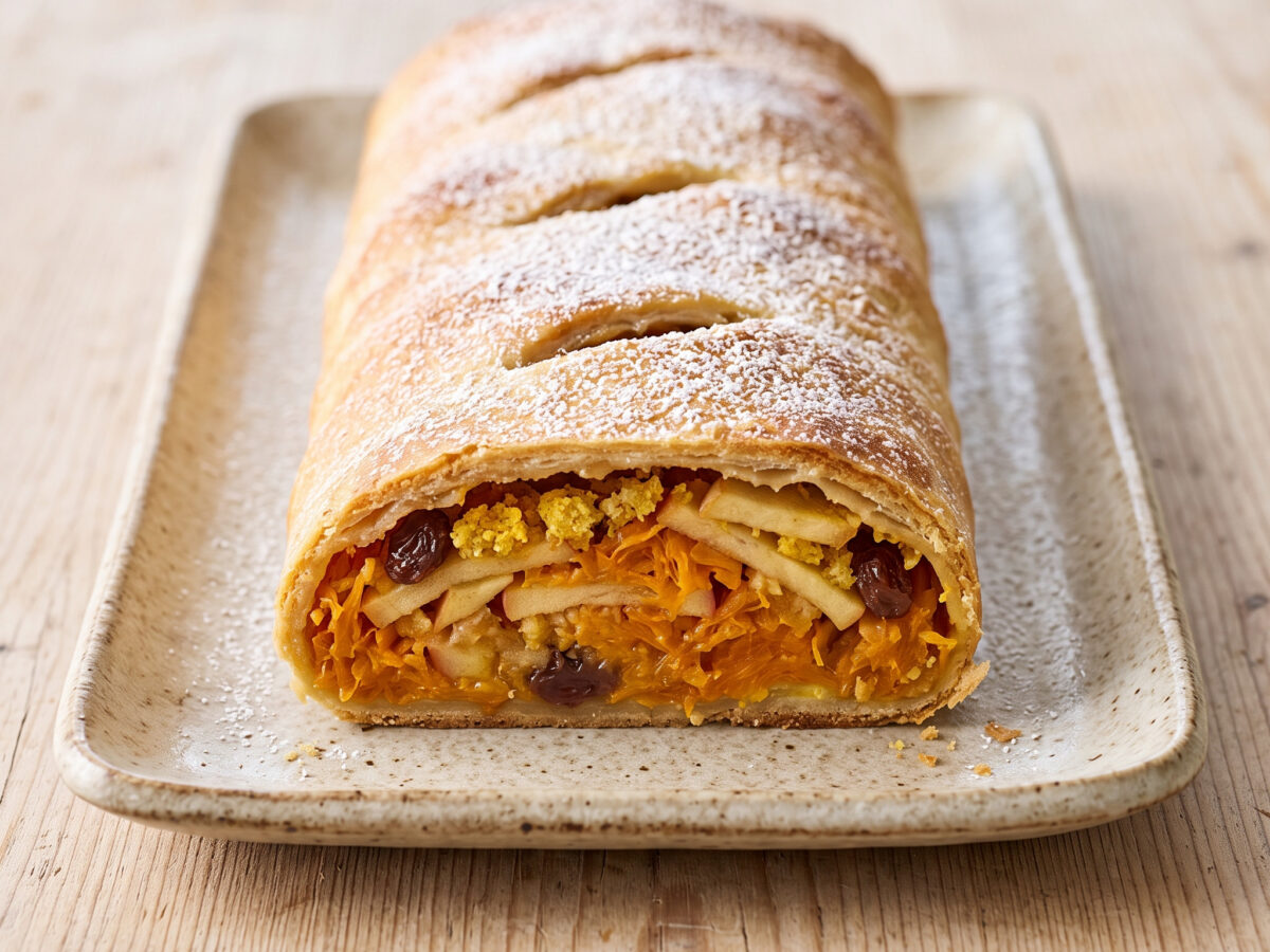 Kürbis-Apfelstrudel