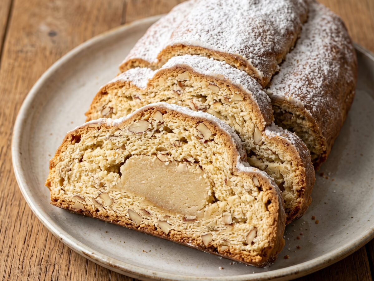 Goldbrauner Festtagsstollen