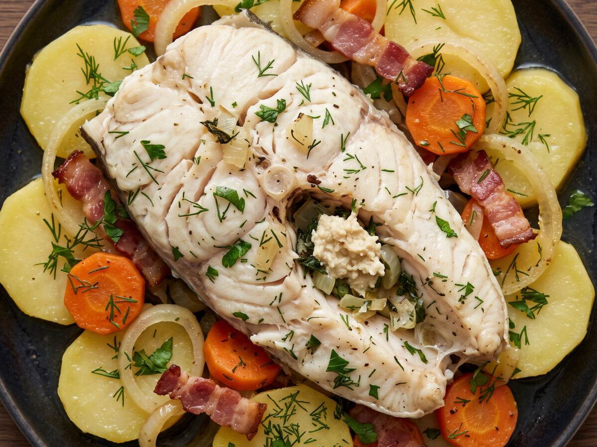 Mecklenburger Fischpfanne mit Hecht