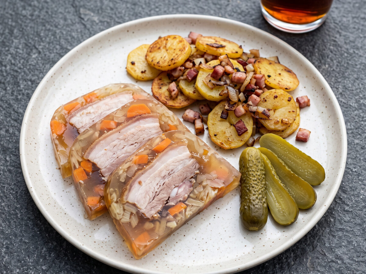 Mecklenburger Sauerfleisch mit Bratkartoffeln