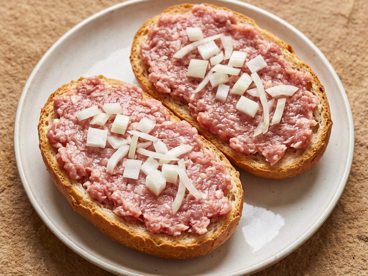Herzhaftes Mettbrötchen aus NRW
