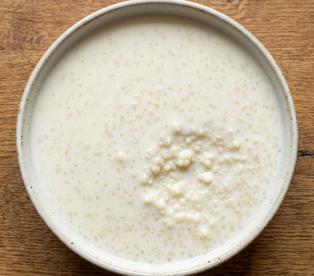 Milchsuppe mit Mannagrütze