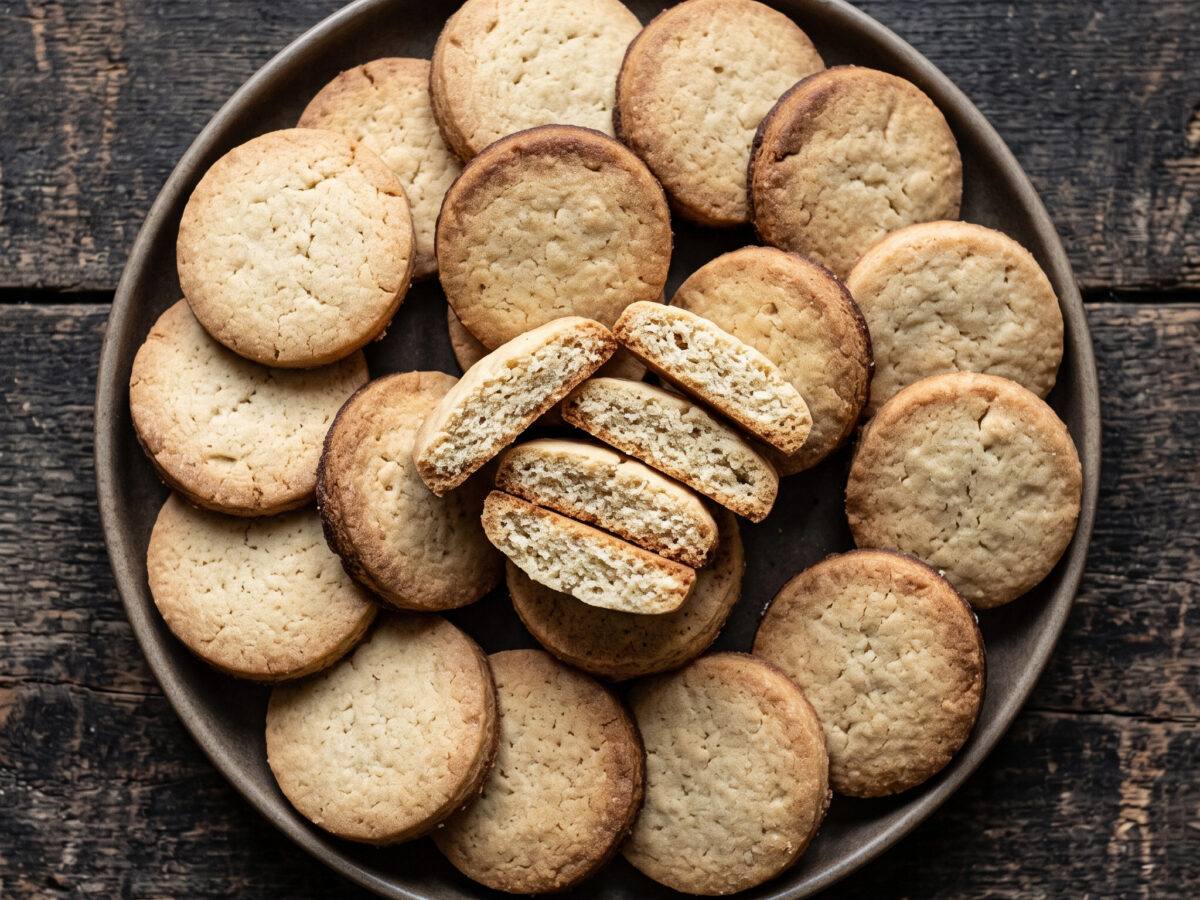 Mürbteigplätzchen mit Schweineschmalz