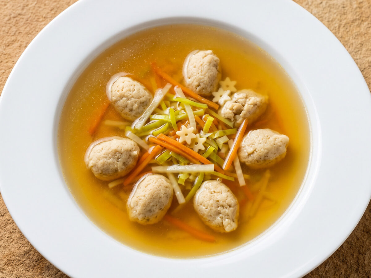 Ostfriesische Hochzeitssuppe mit Markklößchen