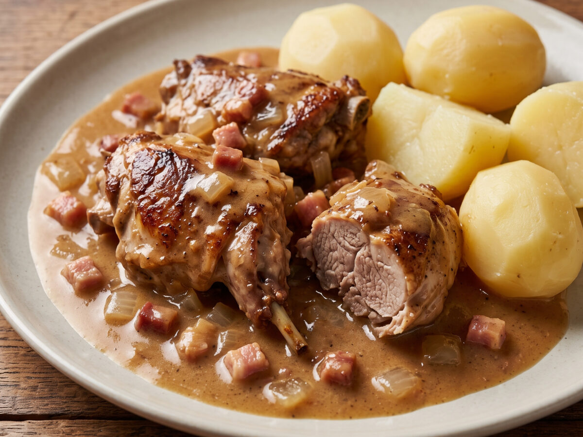 Braden Knientje – ostfriesischer Kaninchenbraten