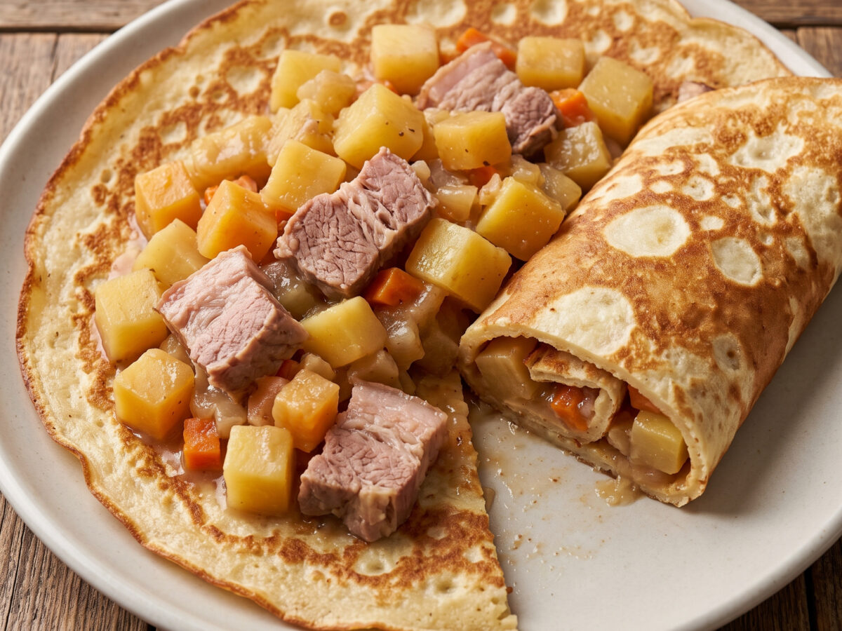Pfannkuchen mit Hamburger National