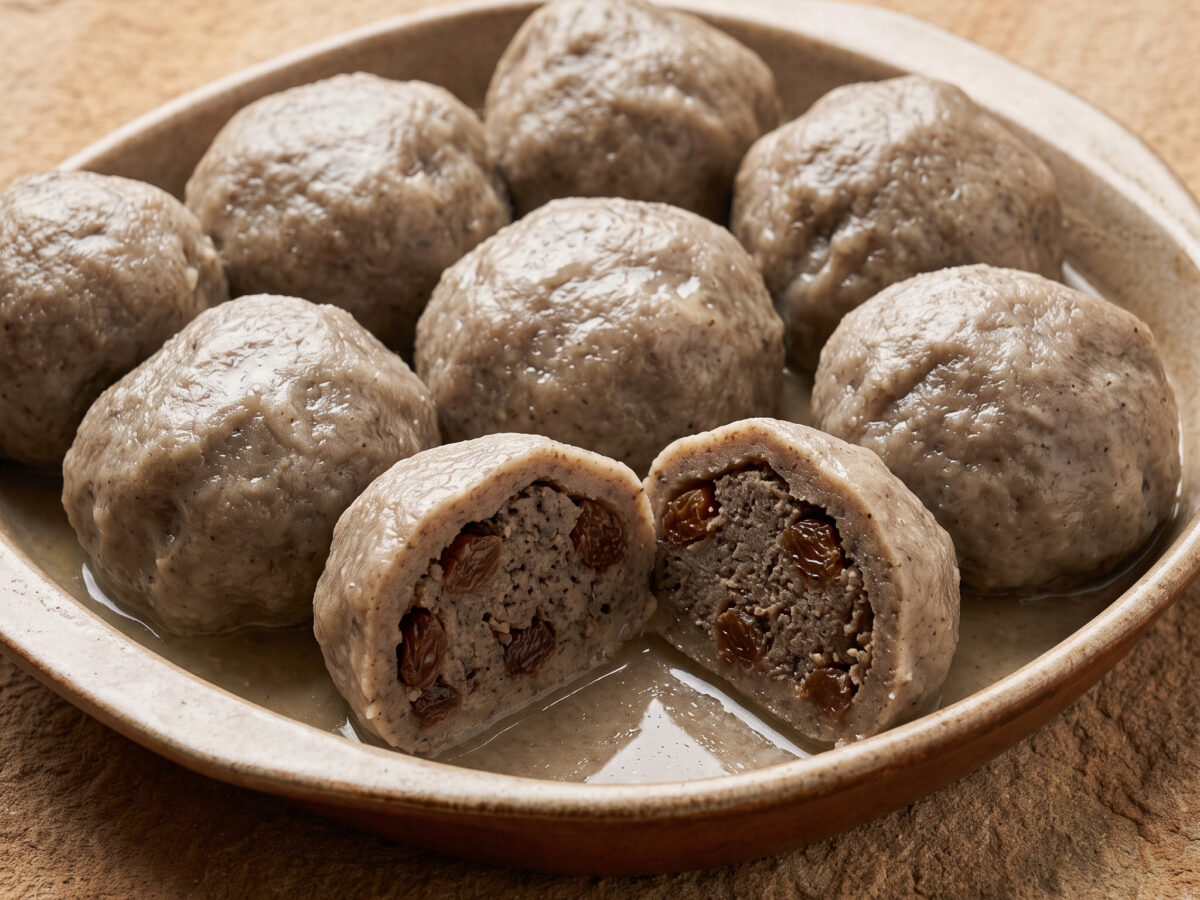 Pommerscher Tollatsch mit Rosinenfüllung