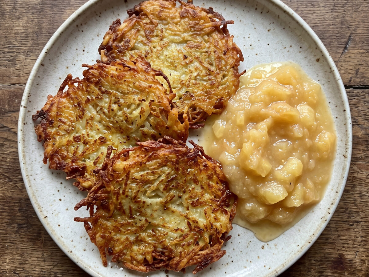 Reiberdatschi mit Apfelmus