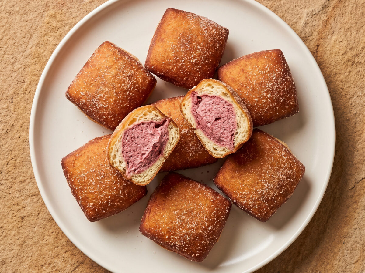 Rheinhessische Kreppel mit Rotweincreme