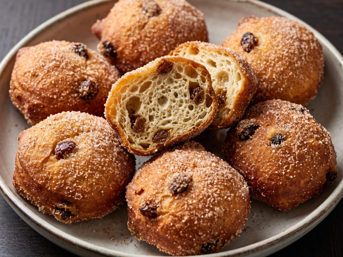 Rheinische Krapfen mit Rosinen