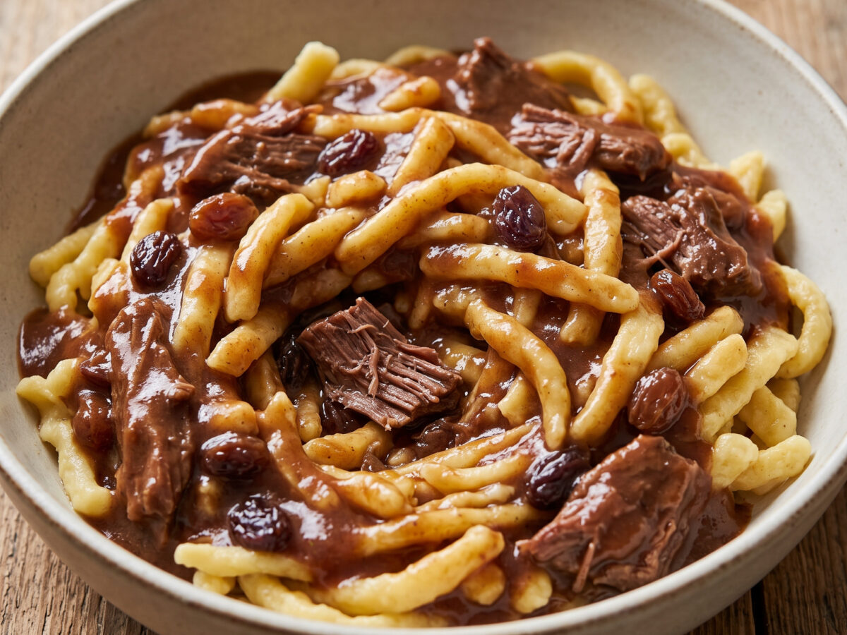Rheinische Sauerbraten-Spätzle