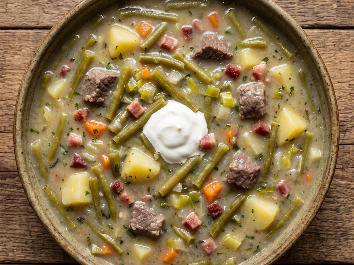 Rheinische Schnibbelbohnensuppe