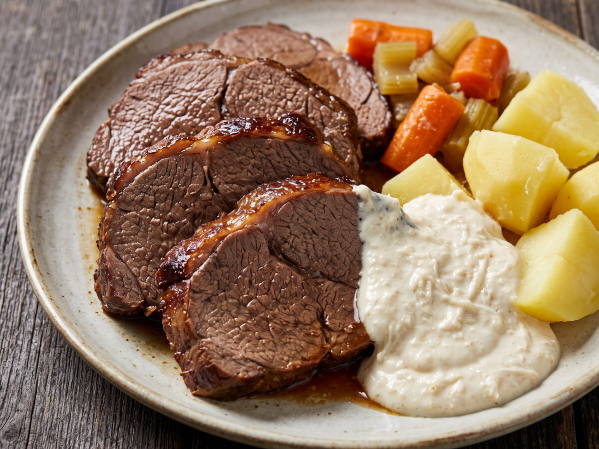 Rinderbraten mit Meerrettichsoße