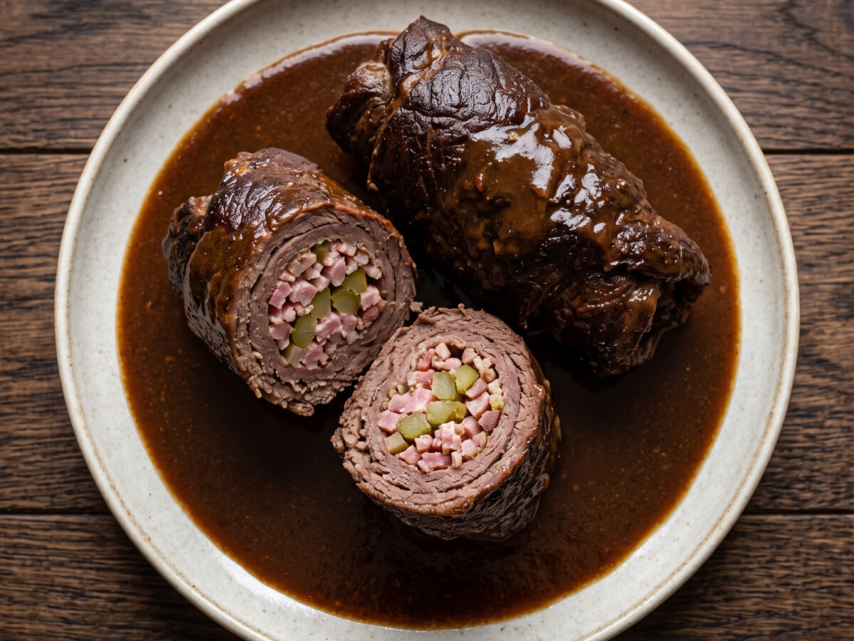 Rinderrouladen mit Thüringer Klößen und Rotkohl