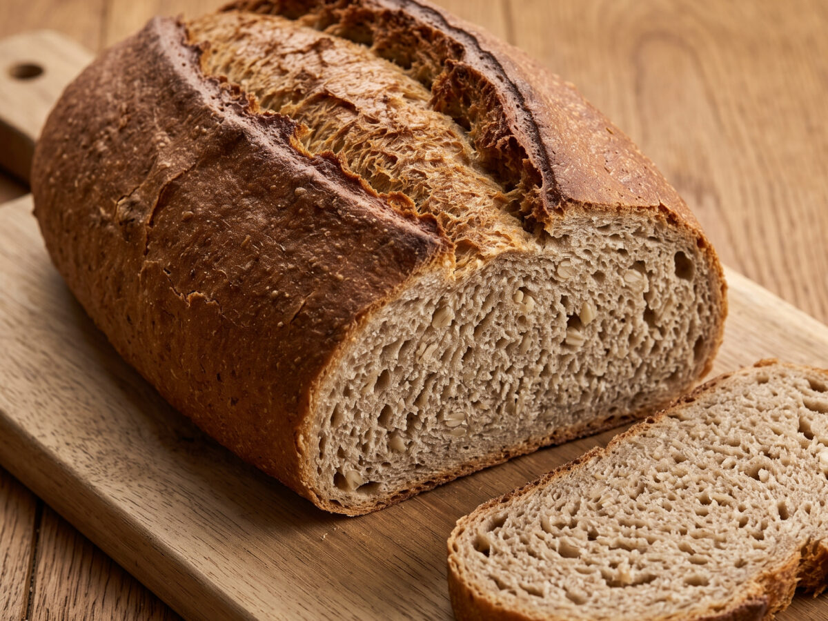 Roggen-Dinkel-Mischbrot mit Gerstenkochstück