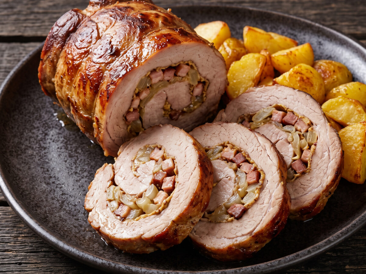 Saarländischer Spießbraten mit würziger Füllung