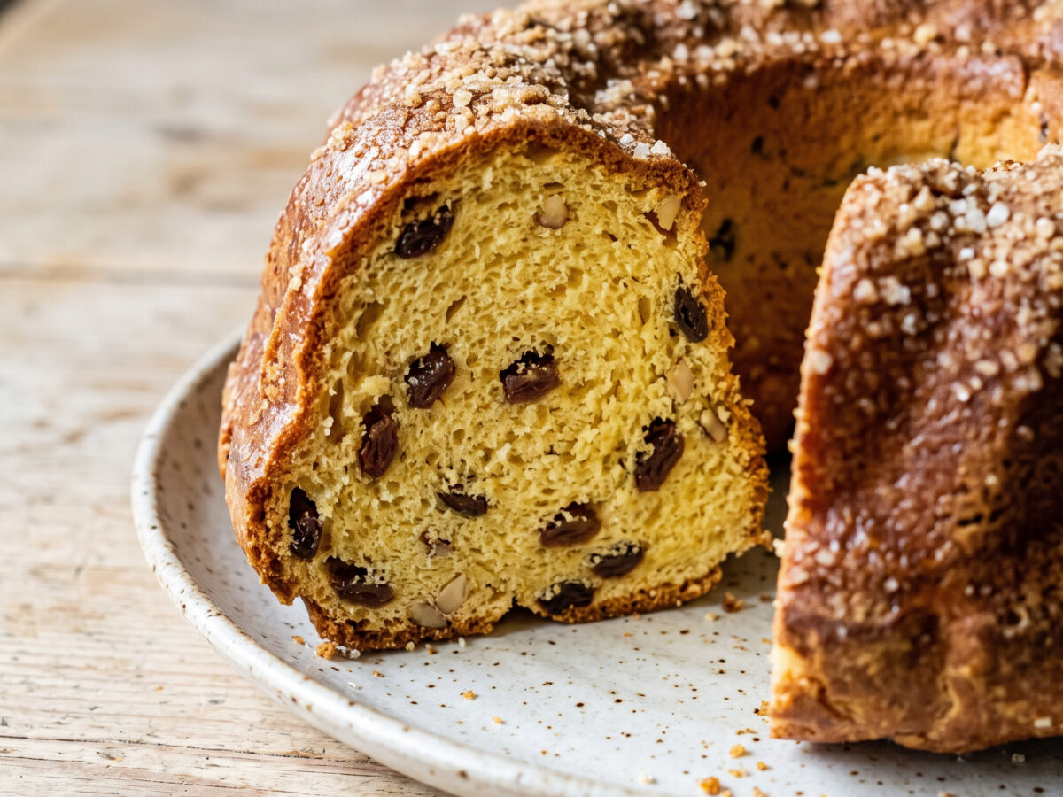 Goldbrauner Hefenapfkuchen zum Kaffee