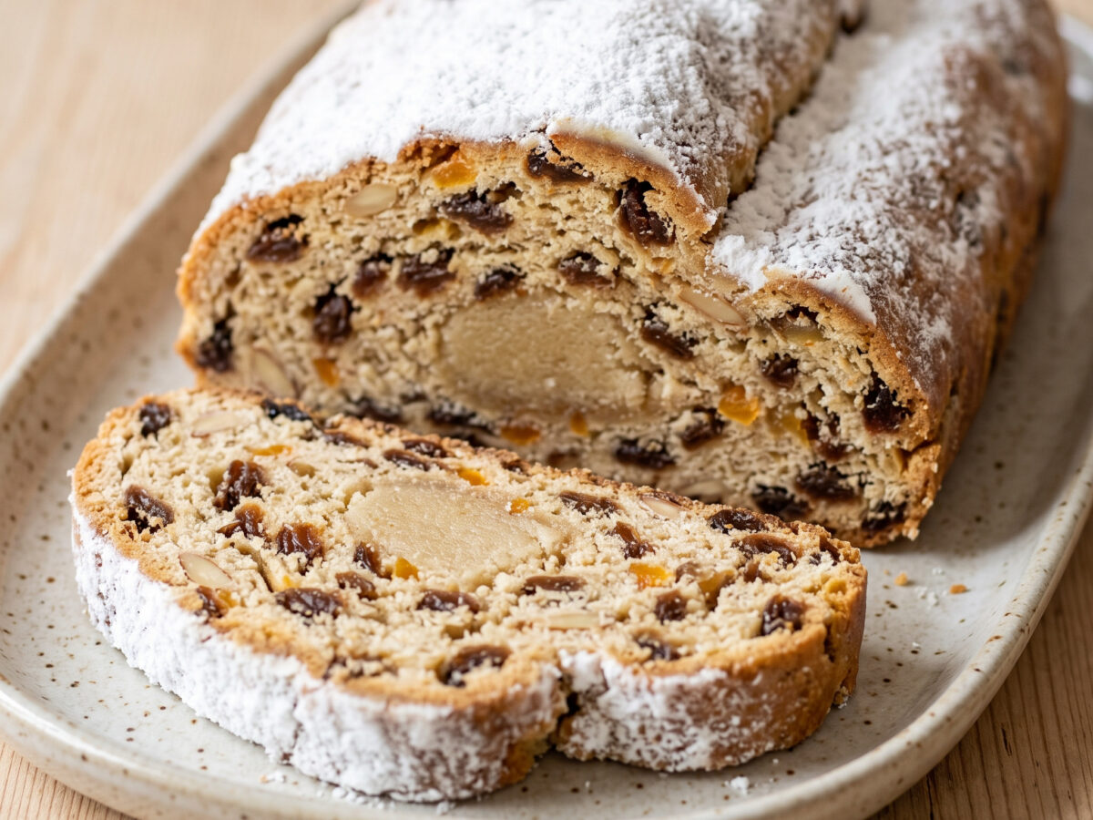 Sächsischer Marzipanstollen mit Rumrosinen