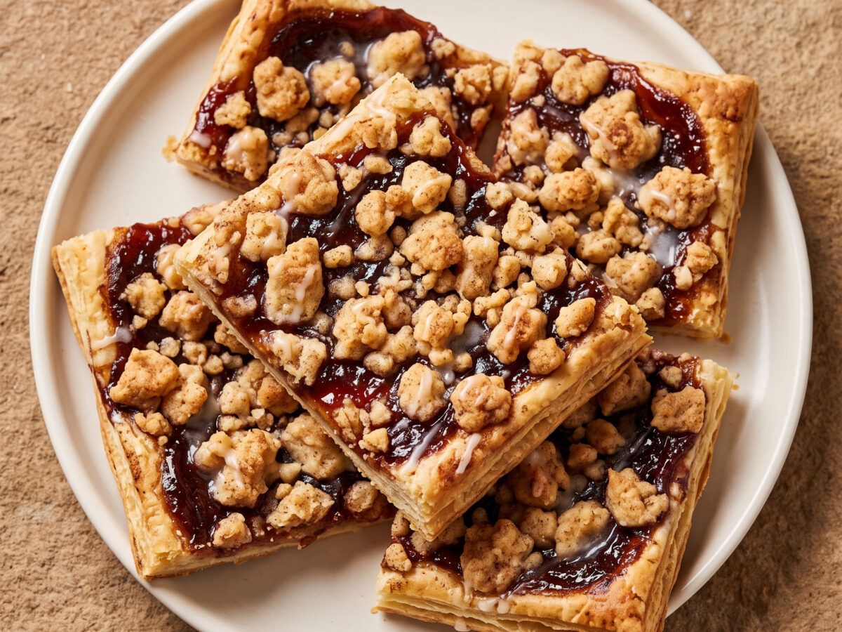 Sächsischer Prasselkuchen mit Pflaumenmus