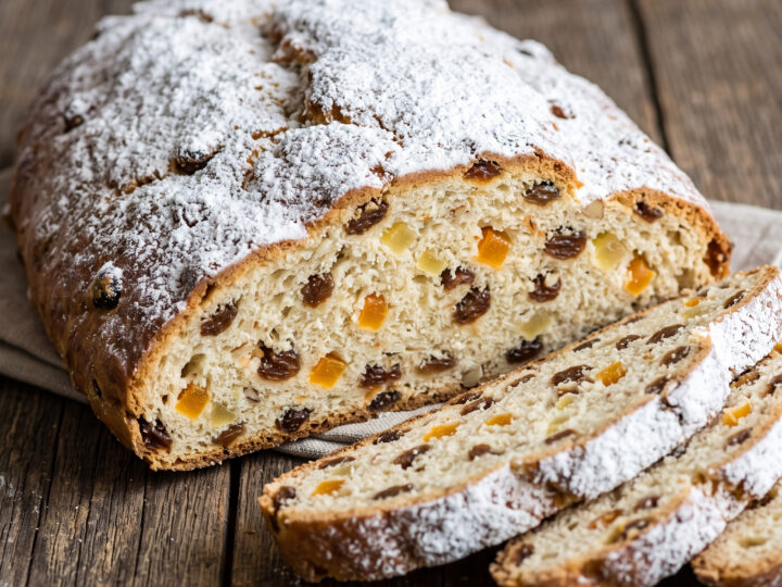 Saftiger Stollen aus dem Quarkteig