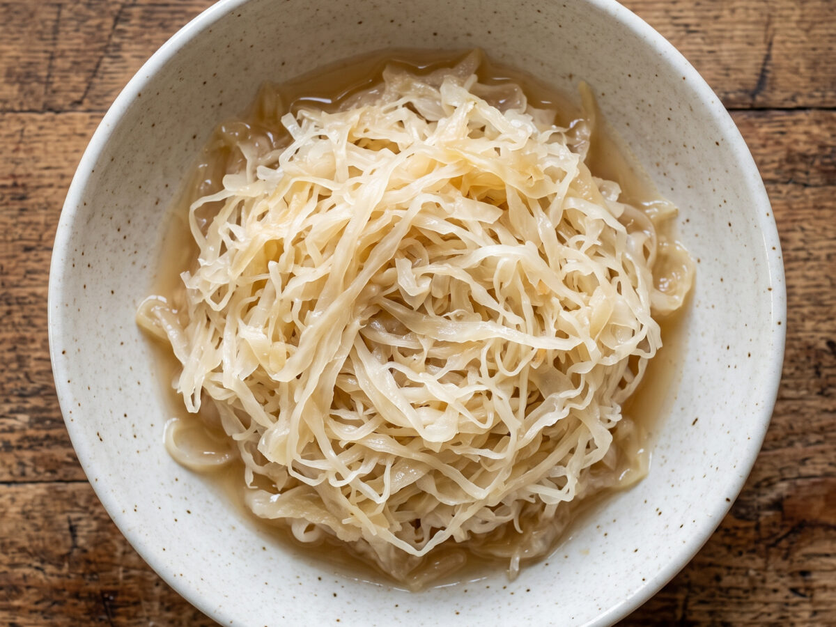 Sauerkraut mit Apfelsaft