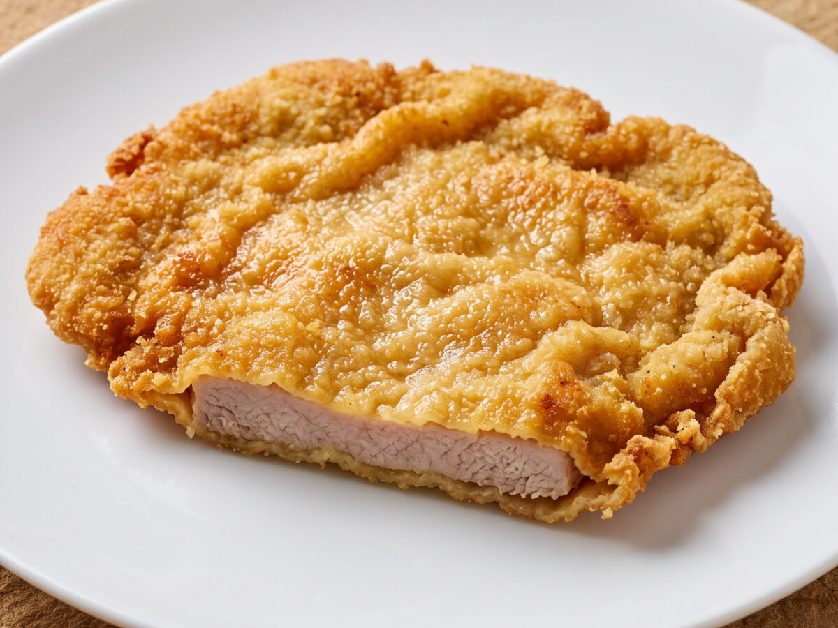 Schnitzel vom Bentheimer Landschwein mit Spargel