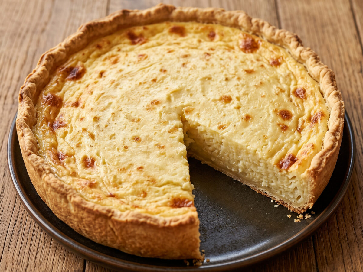 Herzhaft gebacken mit Kartoffeln und Rahmguss
