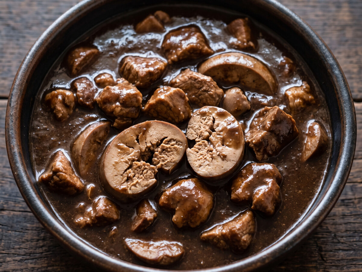 Schwarzsauer mit Schweinenieren