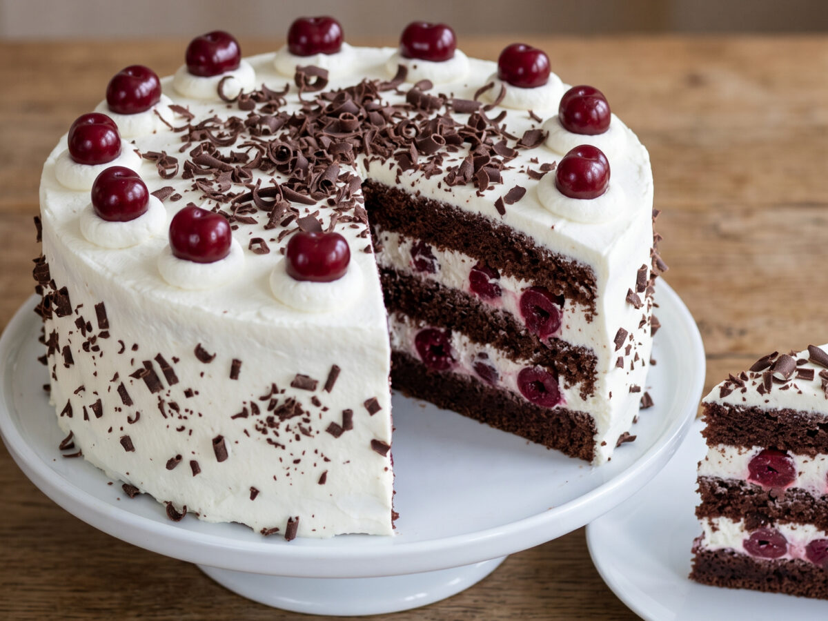Baden-Württemberg | Schwarzwälder Kirschtorte | Saftiger Schoko-Biskuit mit Kirschwasser, Kirschen und luftiger Sahne