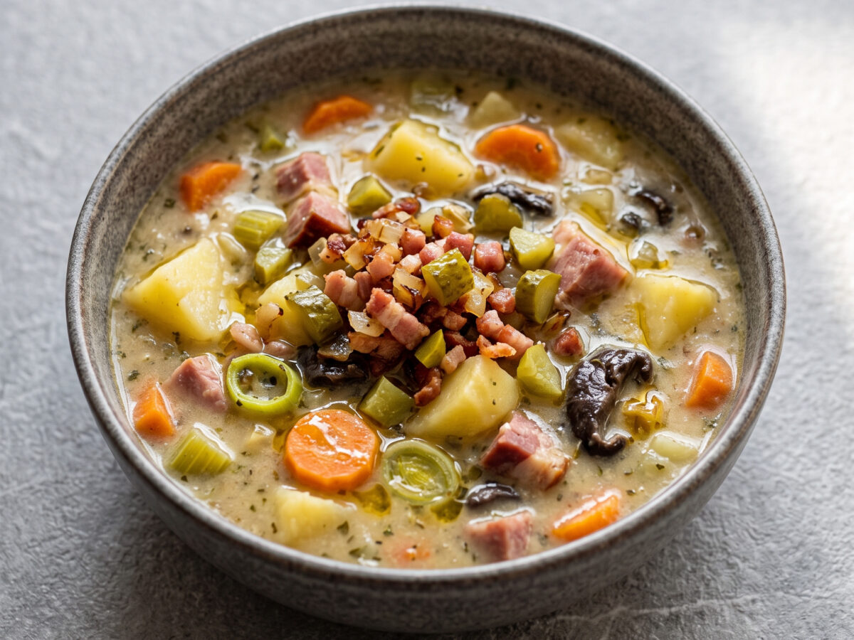Spreewälder Kartoffelsuppe mit Kasseler