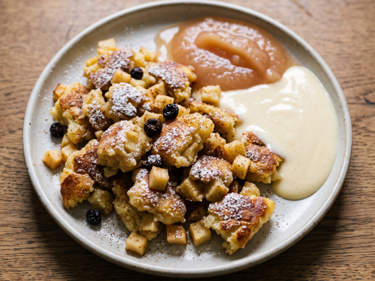Süße Hefezopf-Apfel-Kratzete