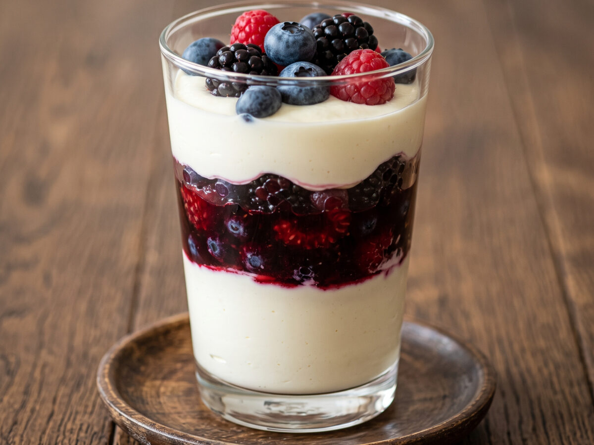 Süßer Spreewälder Leinölquark mit Beeren