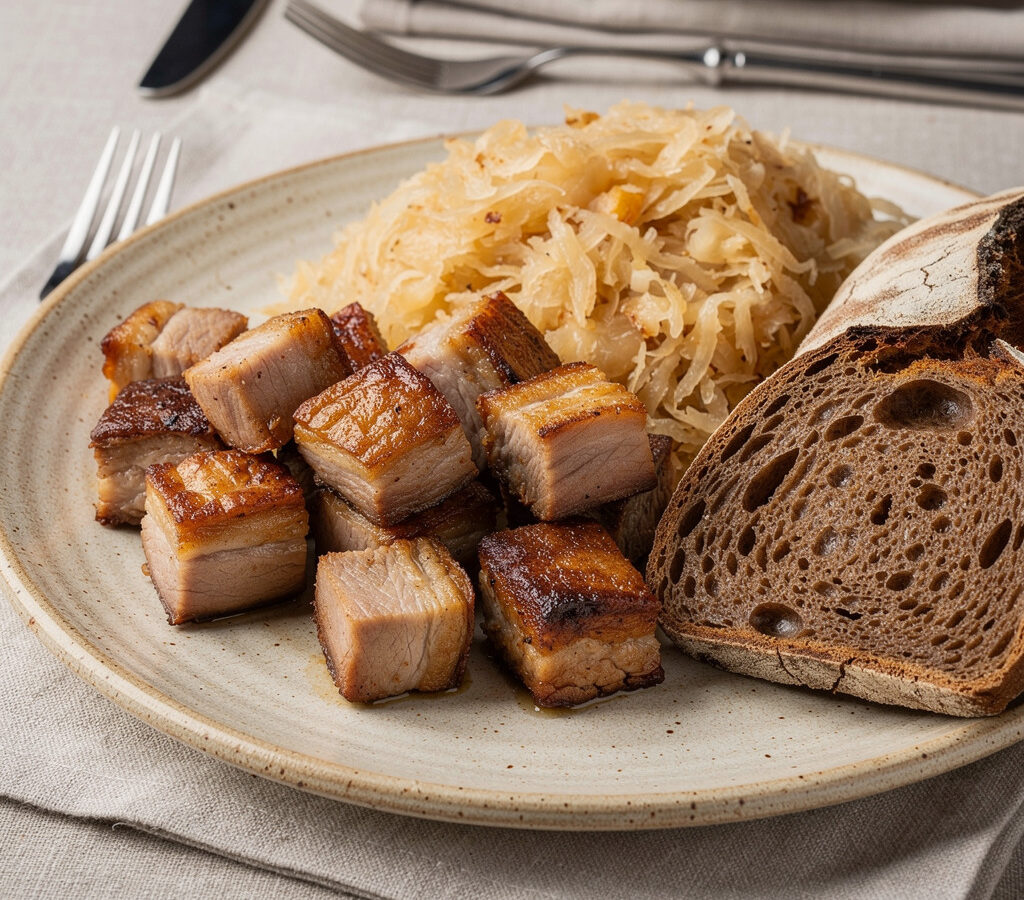 Thüringer Mutzbraten, langsam gegart und herzhaft serviert