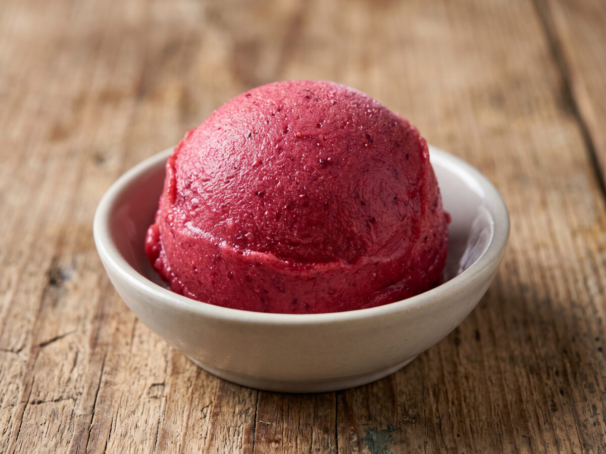Trollinger-Rosé-Beerensorbet