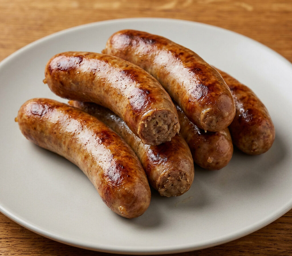 Vogelsberger Kartoffelwurst mit Bratkartoffeln und Zwiebeln