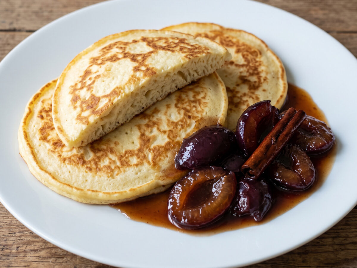 Westerwälder Eier-Pfannkuchen mit Rumzwetschgen