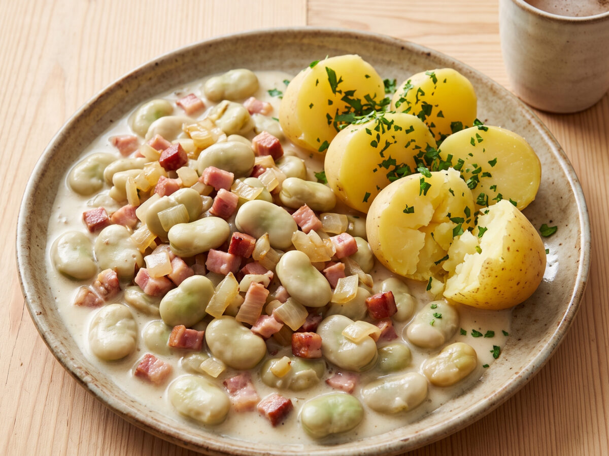 Westfälische Dicke Bohnen mit Speck