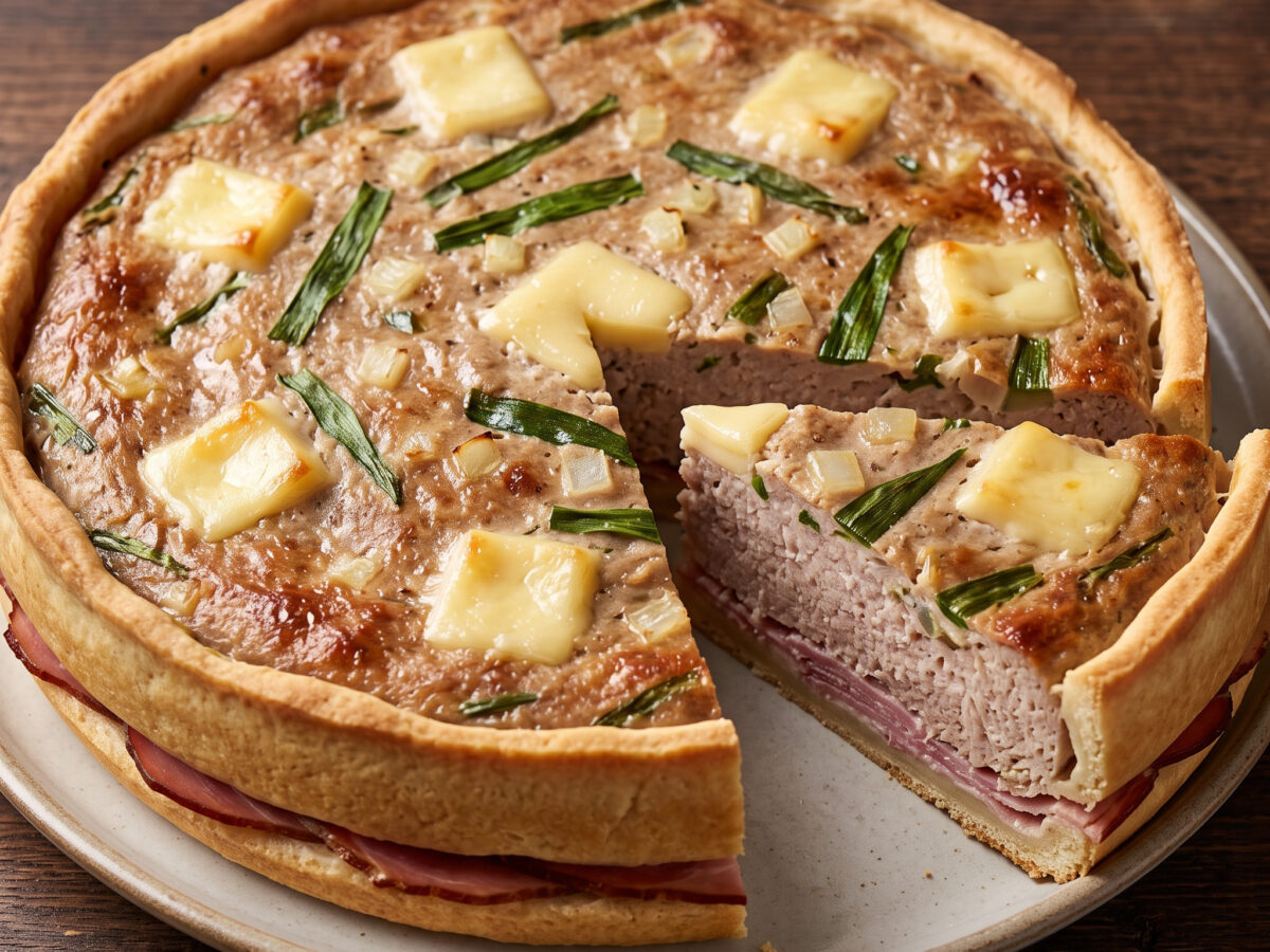 Westfälische Schweinefleischpastete mit Knochenschinken