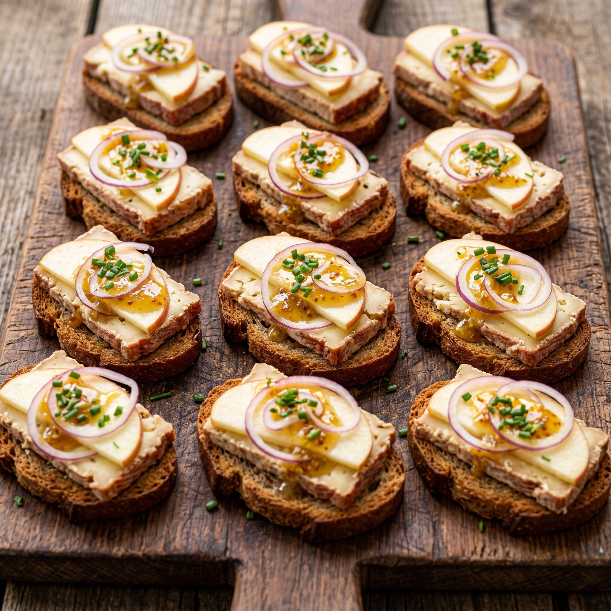 Würchwitzer Milbenkäse-Häppchen mit Apfel-Senf